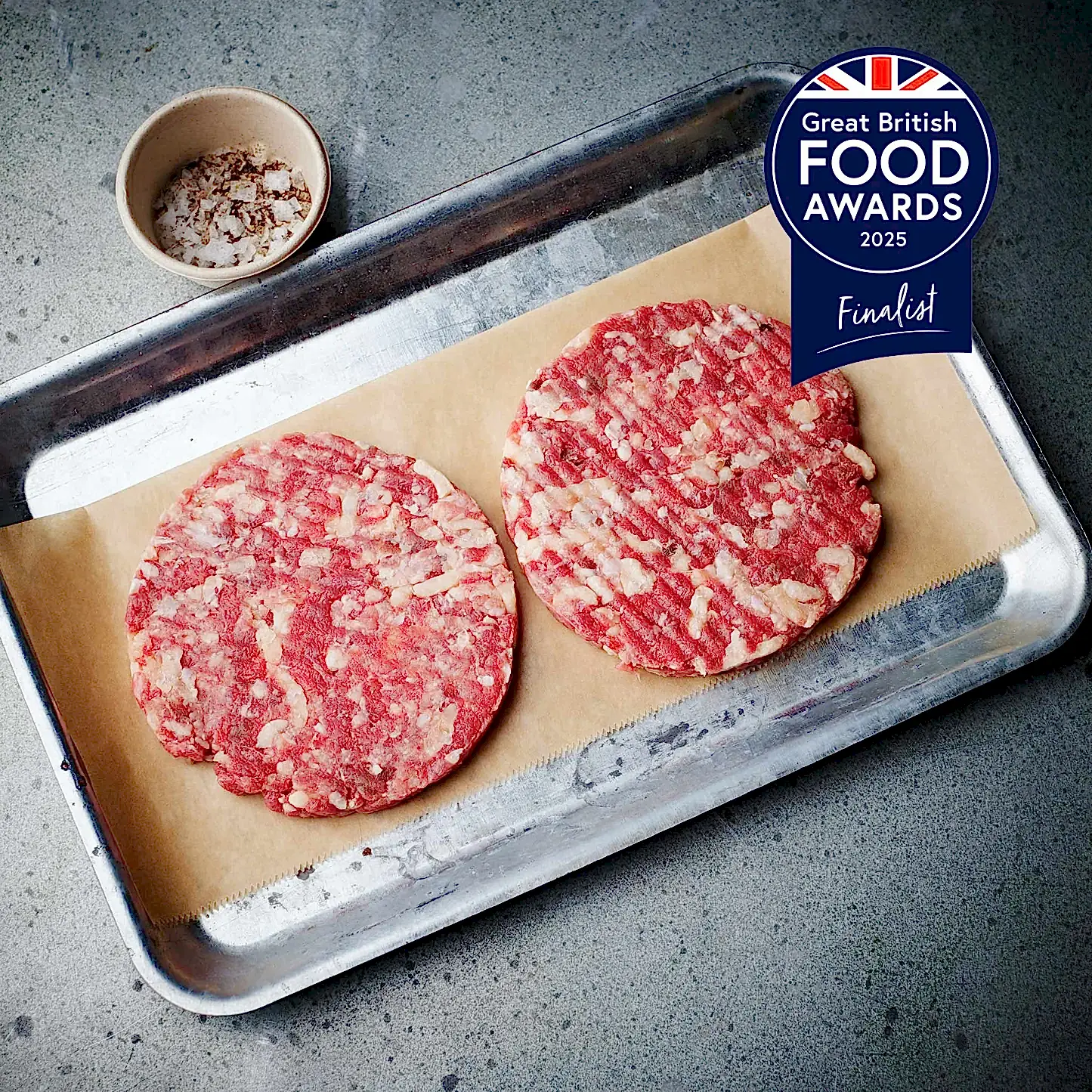The Ethical Steak Burger from The Ethical Butcher - Great British Food Awards 2025 Finalist
